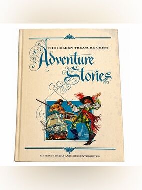Vintage 1968 Golden Press Adventure Stories Hardcover Golden Treasure Chest Book